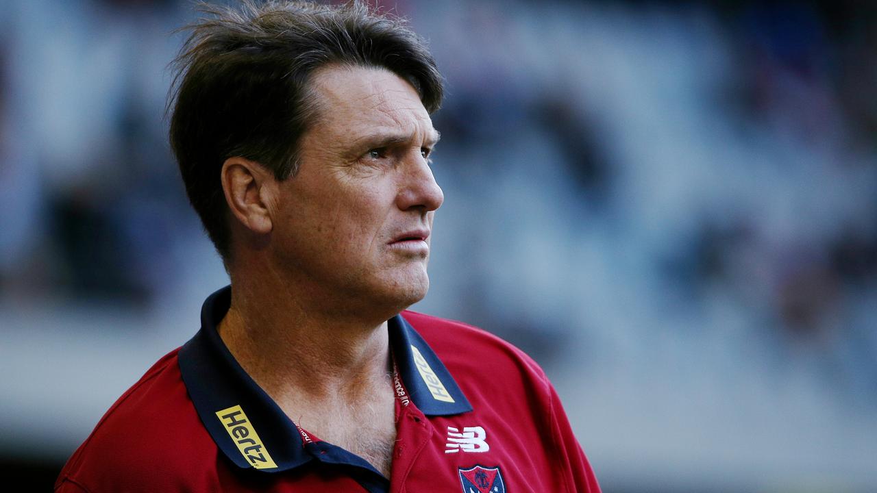 AFL Round 19- Melbourne v Brisbane Lions at Etihad Stadium. Coach Paul Roos.. 3rd August 2014. Picture : Colleen Petch