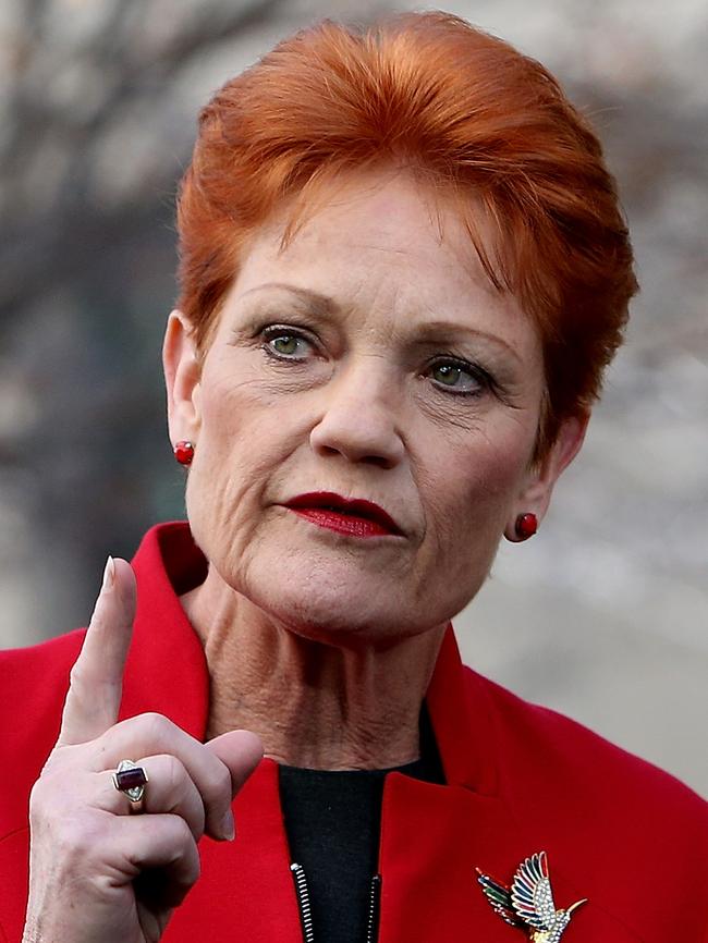 Senator Pauline Hanson has said she will not back company tax cuts. Picture: Kym Smith