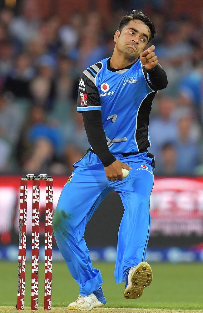 The Adelaide Strikers have re-signed wonder spinner Rashid Khan for the upcoming Big Bash League season. Picture: Getty Images