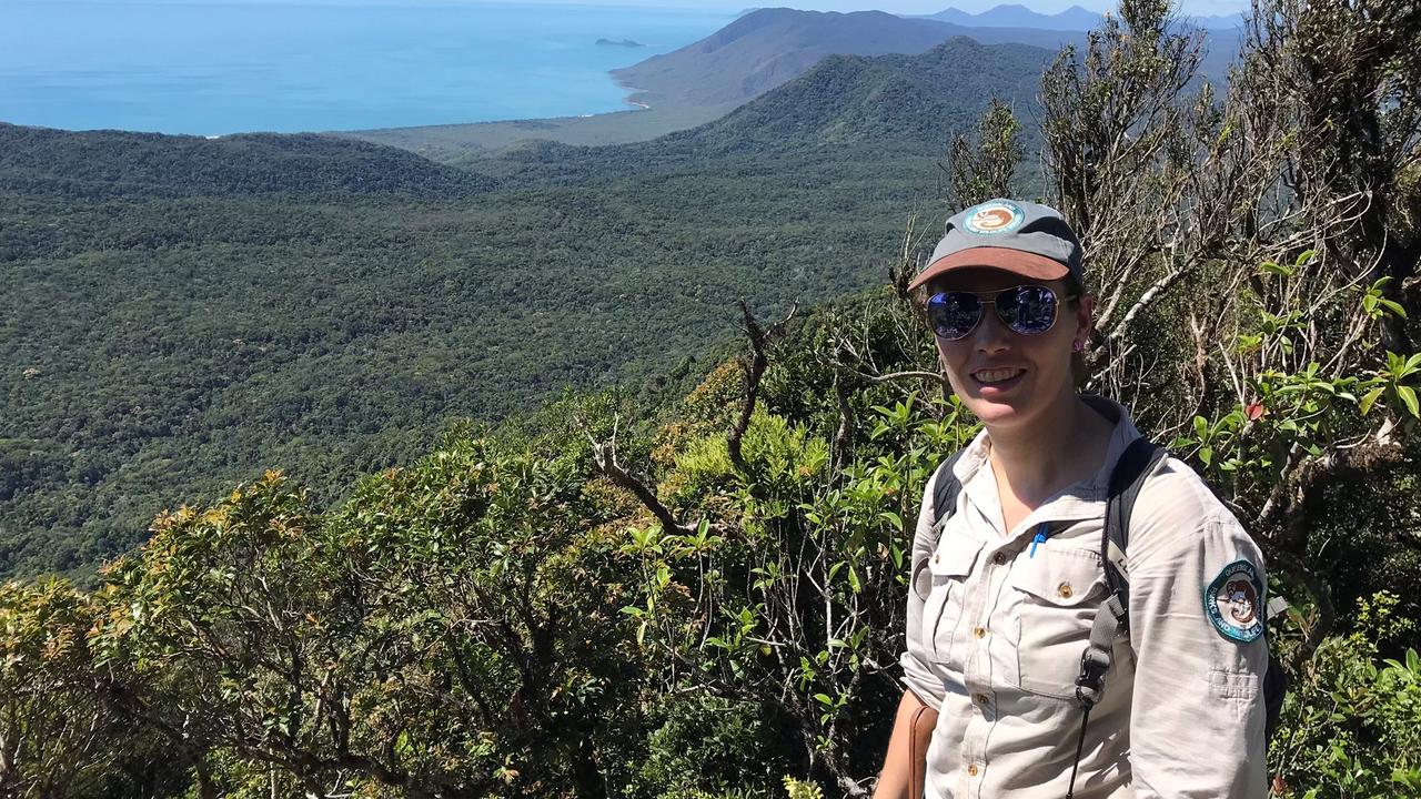 Queensland Parks and Wildlife officer Jodie Cross overlooking the Macalister Range National Park. Picture: Supplied