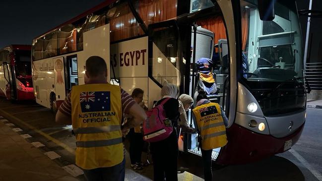 Australian consular officials were standing by to assist with onward travel to Cairo. Picture: DFAT via NCA NewsWire