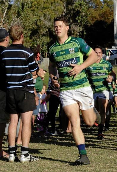 Jacob Mabb runs out to play rugby. Picture: Contributed