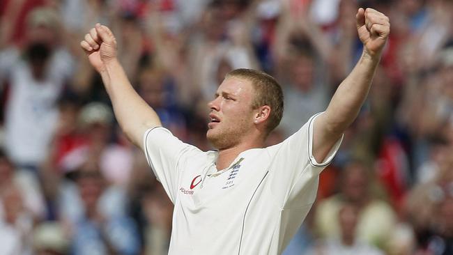 Green bowls in the style of Andrew Flintoff.