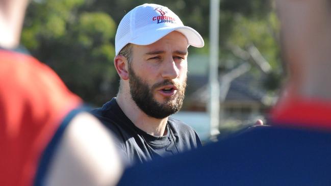 Coburg coach Andrew Sturgess during VFL pre-season training. Picture: Daniel Atamian