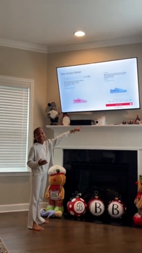 Kids are doing presentations for Christmas lists