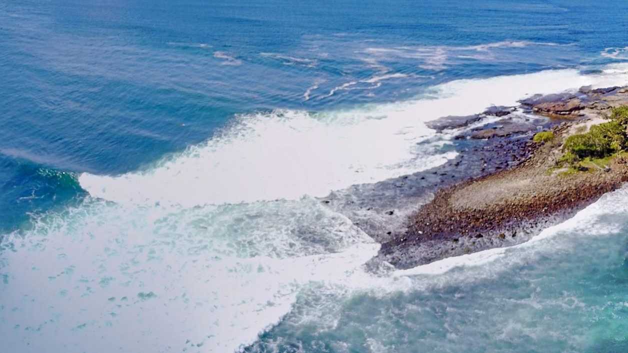 Drone photo of Old Woman Island. Picture: John Anderson