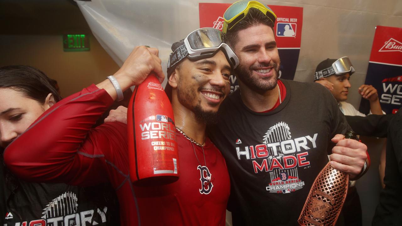 Mookie Betts, David Price soak in the greener pastures, warm