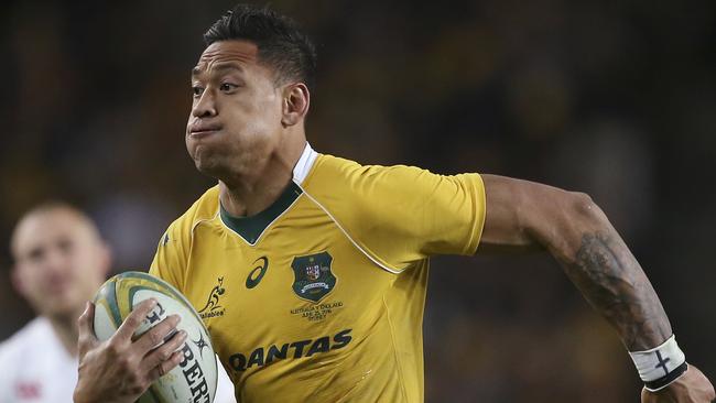 Israel Folau in action for the Wallabies.