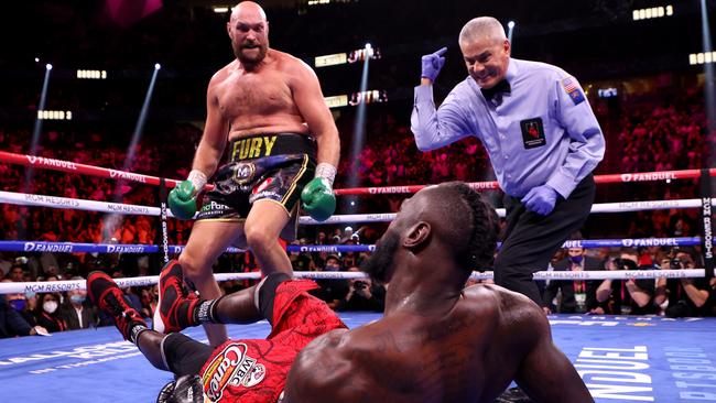 Tyson Fury was too good in the end for Deontay Wilder. (Photo by Al Bello/Getty Images)