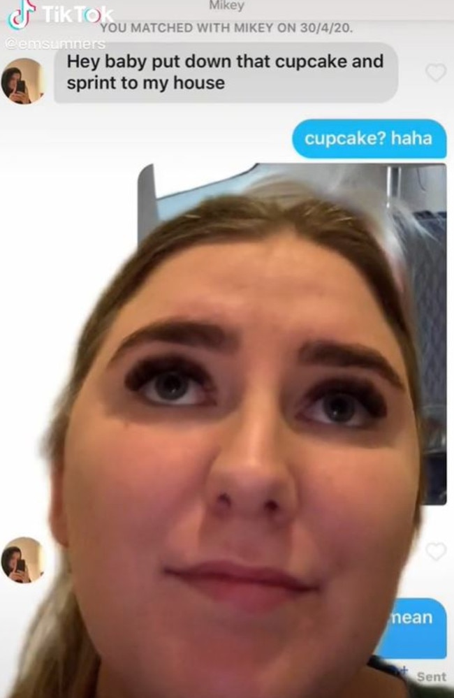 Em shared the exchange to TikTok, with her post attracting more than 3.2 million views. Picture: TikTok/emsumners