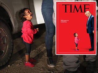 Time magazine's cover featured a photo that was not of a child separated from her family,