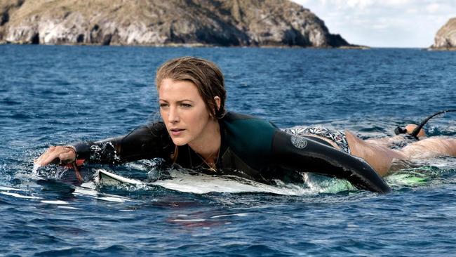 Blake Lively in a scene from The Shallows.