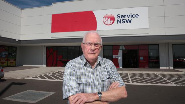 Leumeah resident Alex Clark, 85, was appalled last year about the lack of toilet facilities at the Service NSW mega-centre at Gregory Hills.
