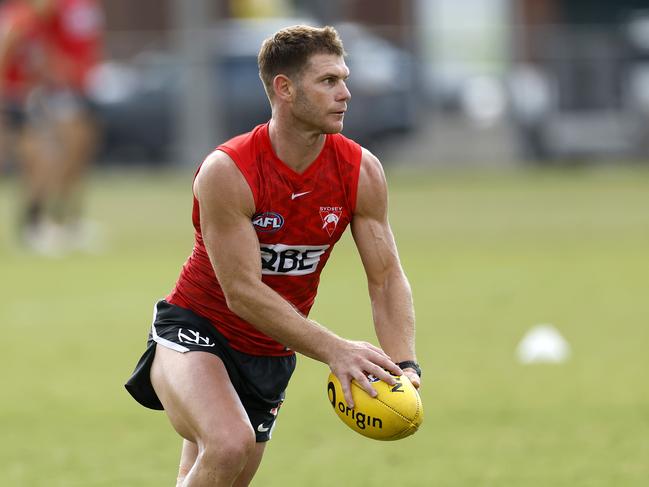 Taylor Adams during the Sydney Swans training session on March 27, 2024. Photo by Phil Hillyard(Image Supplied for Editorial Use only - Phil Hillyard  **NO ON SALES** - Â©Phil Hillyard )
