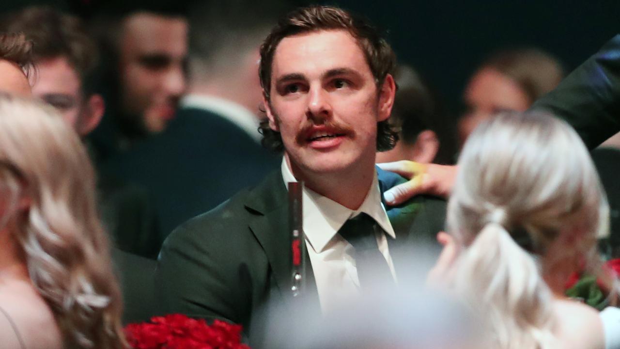 Joe Daniher’s future was a big topic of discussion at Tuesday night’s Crichton Medal count. (AAP Image/David Crosling