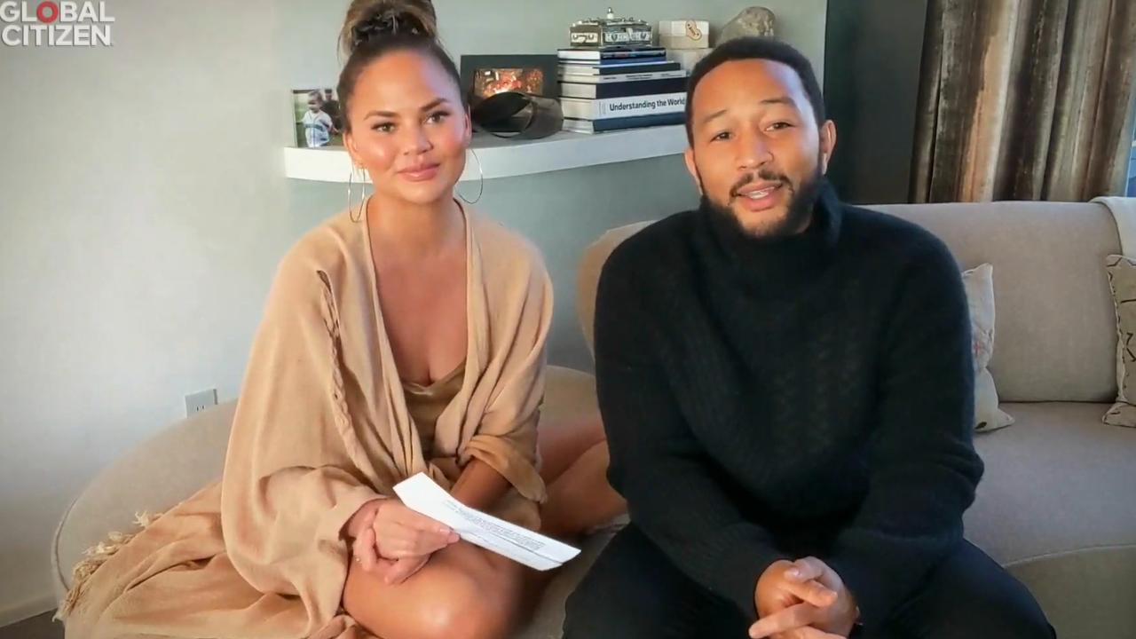 Chrissy Teigen and husband John Legend.