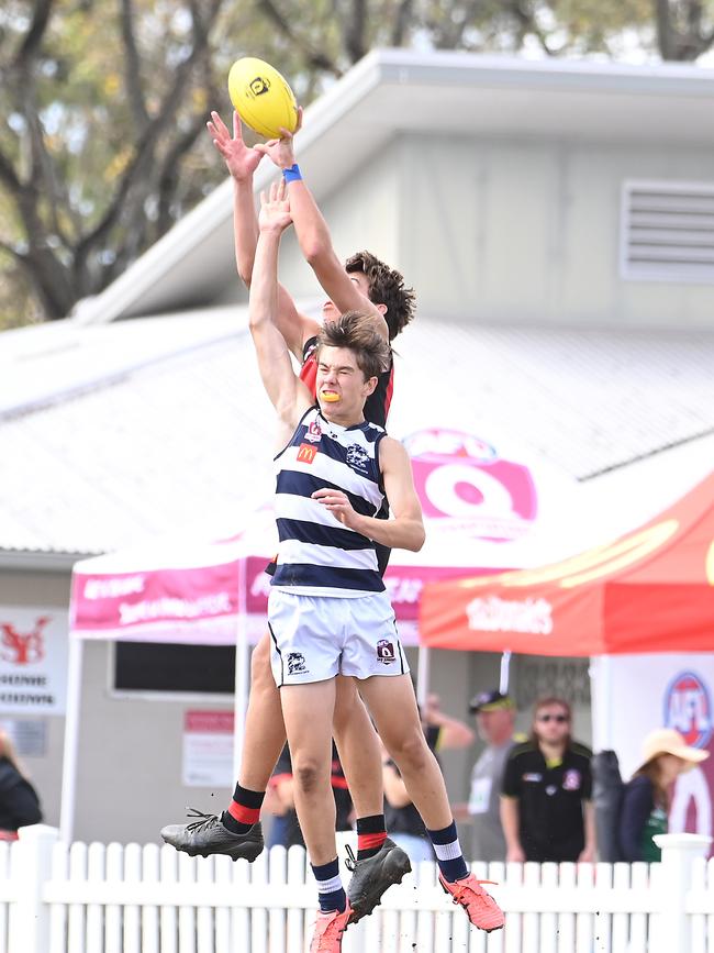 Action from Saturday's McDonaldâ€™s South East Queensland Youth Grand Finals played at Yeronga AFC. 2 September 2023. Picture, John Gass