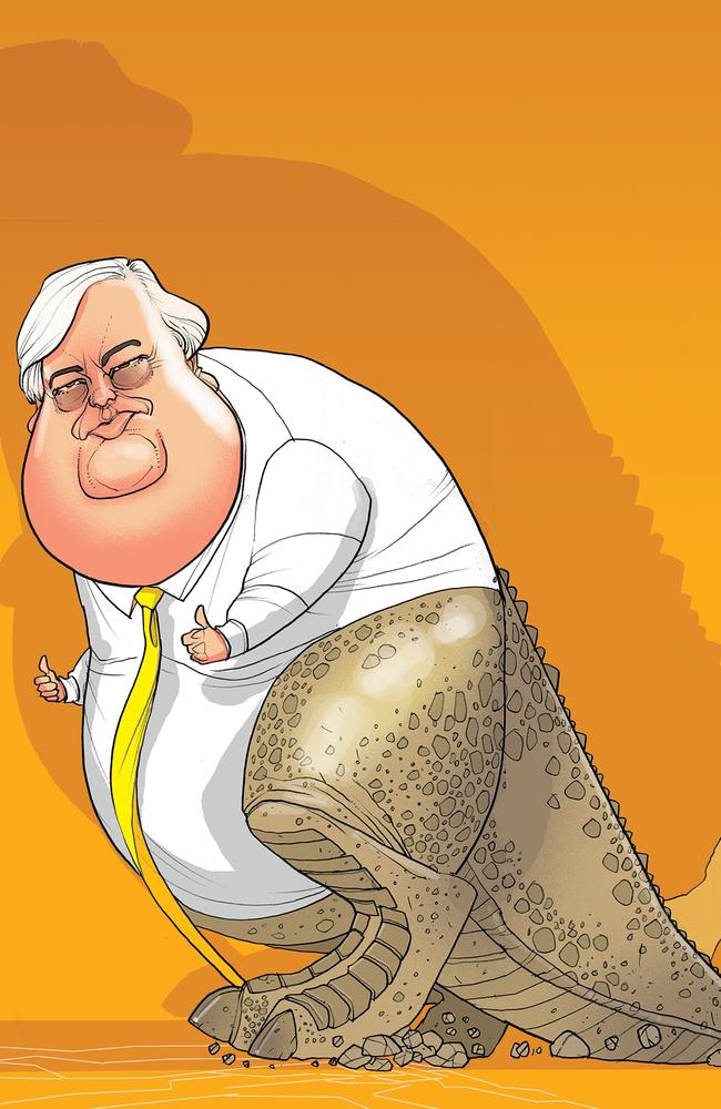 Clive Palmer’s advertisements promise to “Make Australia Great”. Illustration: Brett Lethbridge