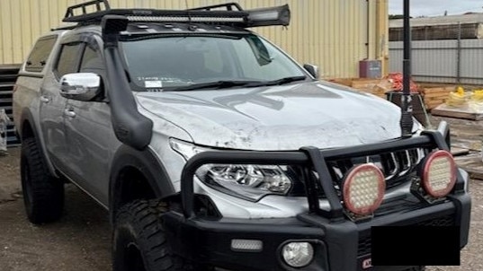 The ute police say was used in the alleged kidnapping.