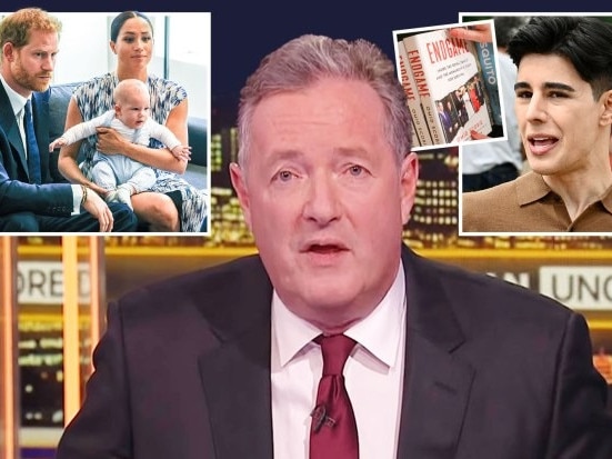 Piers Morgan has named the two royal 'racists' as he lashed out at Endgame author Omid Scobie. Picture: The Sun