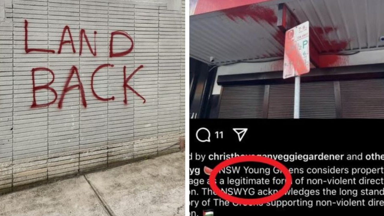 ‘Legitimate’: Young Greens back Hamas-themed vandalism of MP’s office