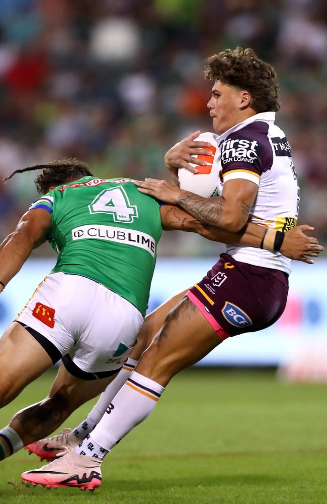 Reece Walsh was well contained by Canberra. Picture: NRL Imagery