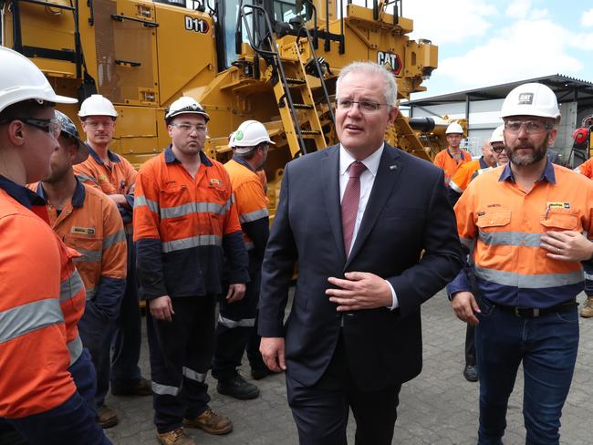 Prime Minister Scott Morrison visit to  Westrac and Tomago Aluminium smelter. 15 September 2020. Images supplied by Adam Taylor/PMO