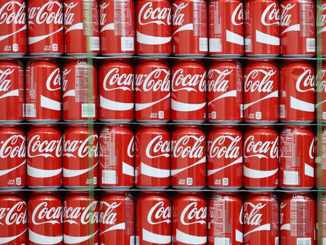 SALT LAKE CITY, UT - FEBRUARY 10: Pallets of Coke-Cola cans wait to the filled at a Coco-Cola bottling plant on February 10, 2017 in Salt Lake City, Utah. Current Coke president James Quincey will become CEO on May 1. George Frey/Getty Images/AFP == FOR NEWSPAPERS, INTERNET, TELCOS & TELEVISION USE ONLY ==