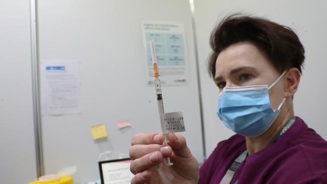 People who had their Covid vaccine more than six months ago are now eligible for a booster shot. Picture: NCA NewsWire / David Crosling