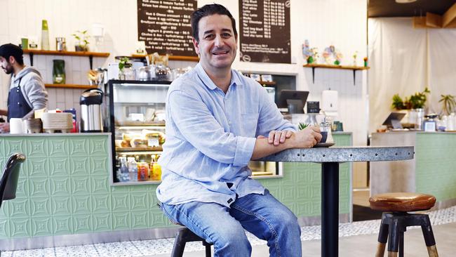 Hungry Bean Cafe owner Marino Plagiotis has had to adapt his business post-Covid. Picture: Sam Ruttyn