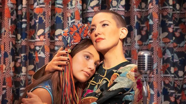 Actors Maddie Ziegler, left, and Kate Hudson in Music, the debut film by Australian singer-songwriter Sia Furler. Picture: Merrick Morton