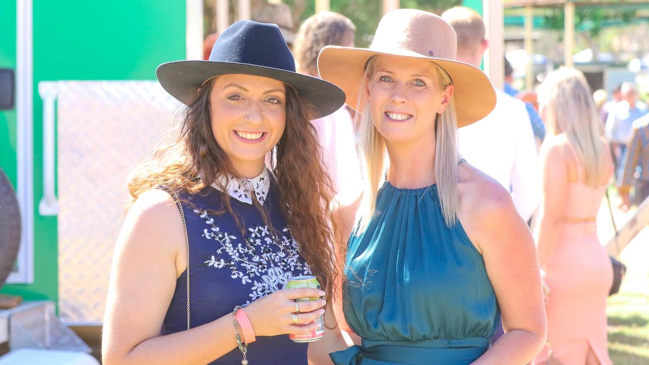 Nikita Kruger and Ashley Gilles at the 2021 Adelaide River Races. Picture: Glenn Campbell