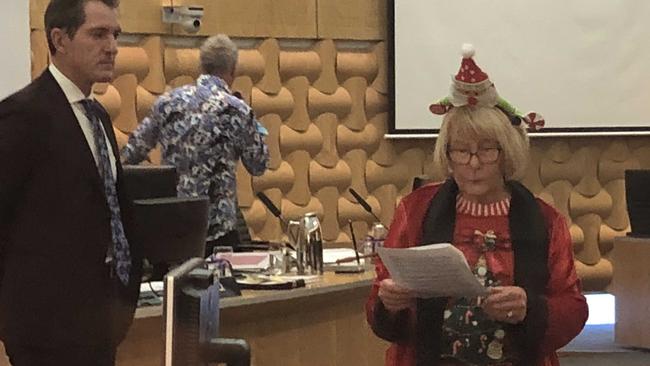 Dawn Crichlow in council this morning. Picture: Paul Weston
