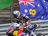 KTM rider Jack Miller of Australia celebrates winning the Moto3 race of the Grand Prix of Germany at the Sachsenring Circuit on July 13, 2014 in Hohenstein-Ernstthal, eastern Germany. AFP PHOTO / ROBERT MICHAEL