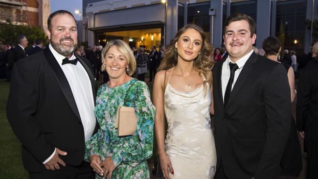 At the Order of St John gala dinner are (from left) Barry O'Sullivan, Emily O'Sullivan, Charlotte Purcell and Cooper Bowyer at the Empire Theatres, Saturday, October 26, 2019. Picture: Kevin Farmer