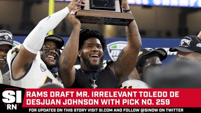 2023 Mr. Irrelevant reacts to Rams drafting him with final pick