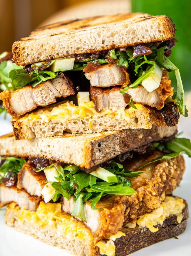 The pork belly sandwich. Picture: Supplied