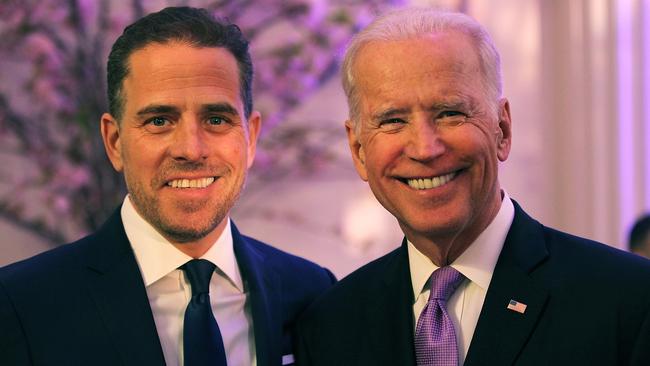 Hunter Biden and his father, former US Vice President Joe Biden.