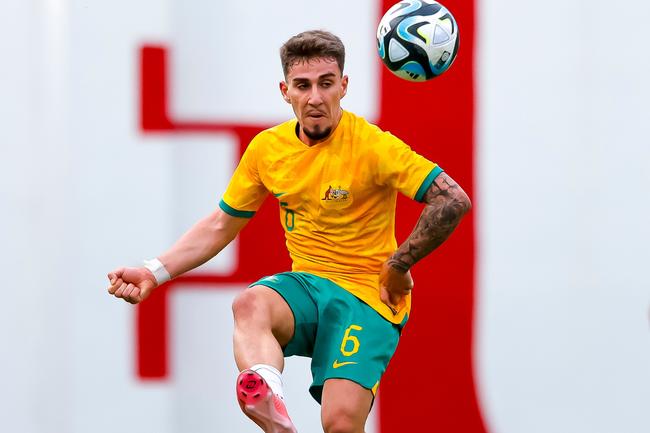 Frans Deli represented the Under 20 Socceroos. Photo: Pepe Alvujar/FPA