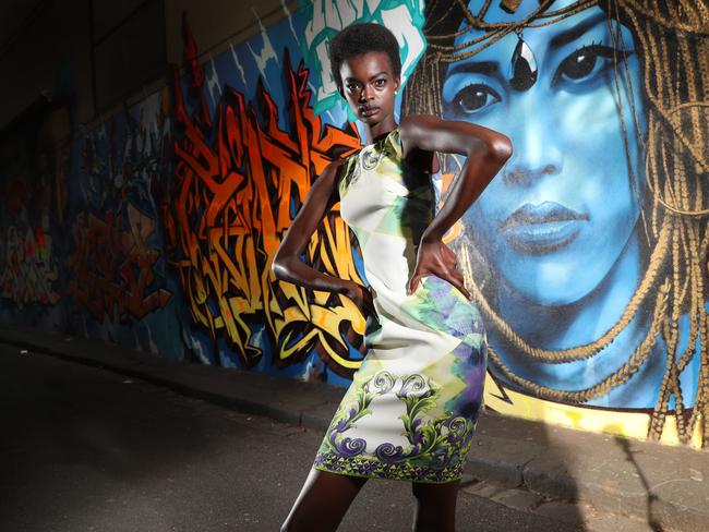 Adau Mornyang was a Miss Australia finalist. Picture: Alex Coppel.