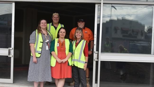 Elise Dawson, Catherine McLaren, Alexander Dzidic and Clay Pearce at the new Proserpine Mental Health Services site. Picture: Estelle Sanchez