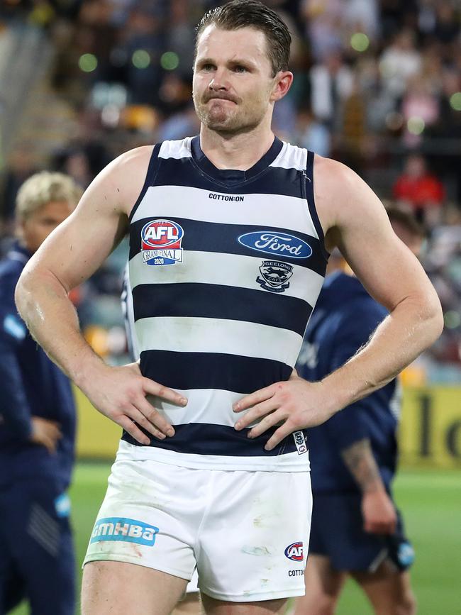 Geelong's Patrick Dangerfield is still searching for a flag. Picture: Sarah Reed