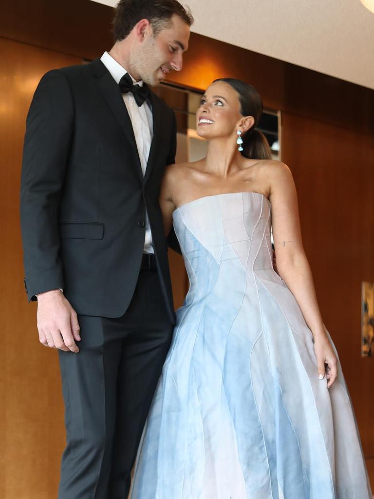 Jeremy and Kellie Finlayson dressed for the 2023 Brownlow Medal. Picture: Instagram