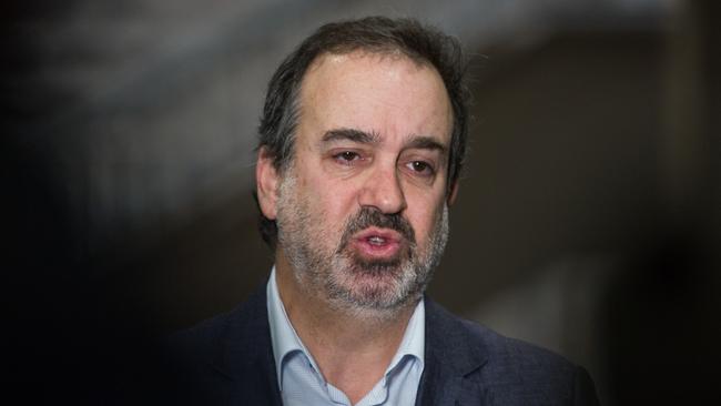 Tourism, Sport and Major Events Minister Martin Pakula says footy may return to Victoria soon. Picture: NCA NewsWire/Paul Jeffers