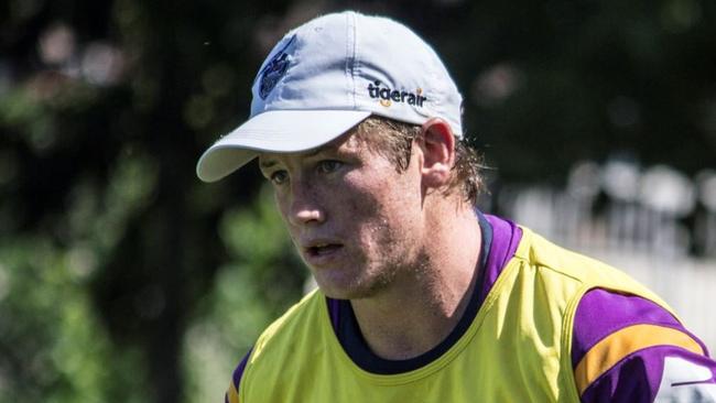 Melbourne Storm's Harry Grant in training.