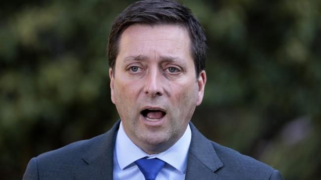 Opposition Leader Matthew Guy said Labor ‘treated people as pawns’. Picture: David Geraghty