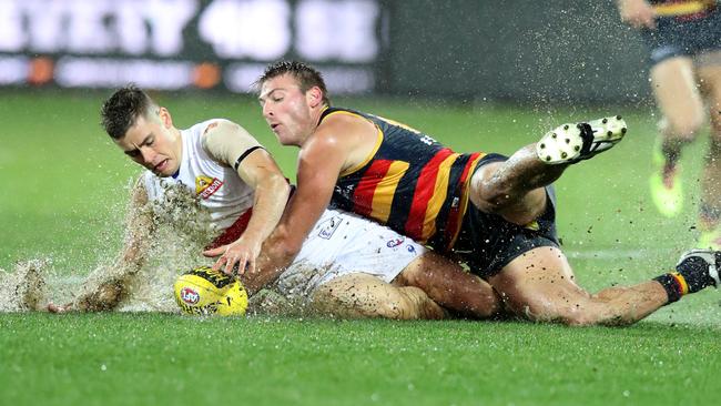 The game was played in horrid conditions after heavy rain.