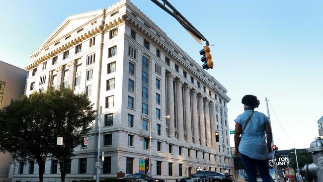 Heightened security at Fulton County Courthouse is in place as attorney Fani Willis is expected to announce soon a possible grand jury indictment in her investigation into former president Trump and his Republican allies' alleged attempt to overturn the 2020 election in the state.