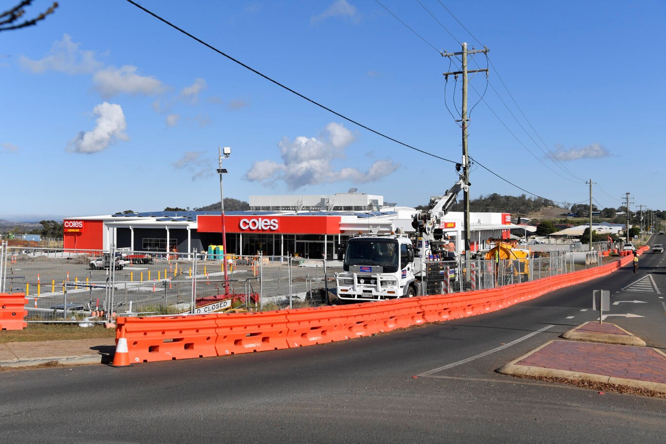 A Coles supermarket under construction in Glenvale, Wednesday, June 17, 2020. Picture: Kevin Farmer