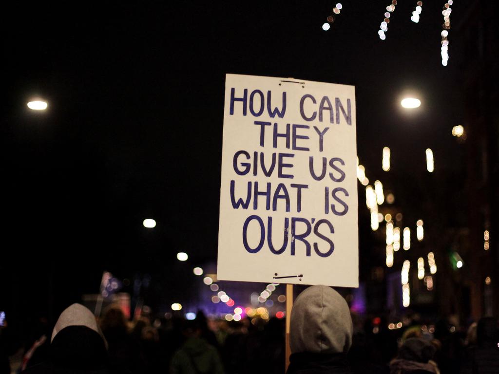 Anti-lockdown protesters in Copenhagen on January 9, 2022. Picture: Thibault Savary/AFP